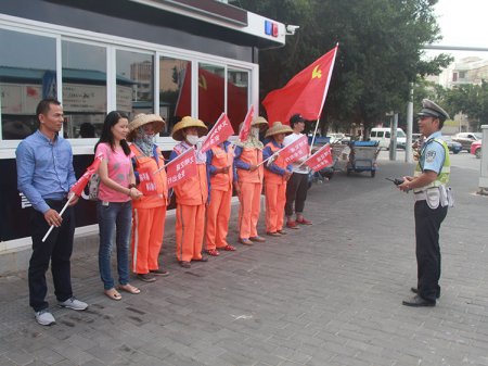 2017年10月24日，站交通崗